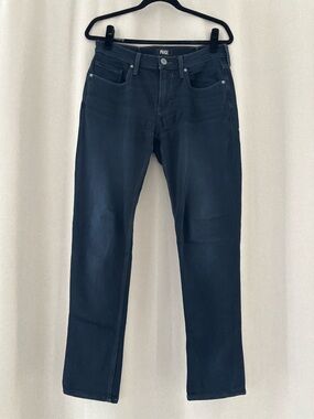 PAIGE Men’s Navy Straight-Leg Jeans